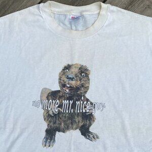 Vintage 90s Molson Canadian No More Mr Nice Guy Promo Shirt Funny Graphic XL